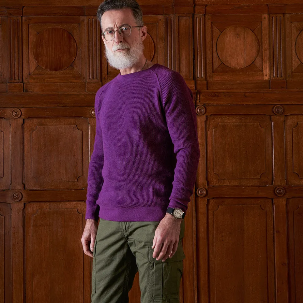 Merci - Pull en laine - Violet