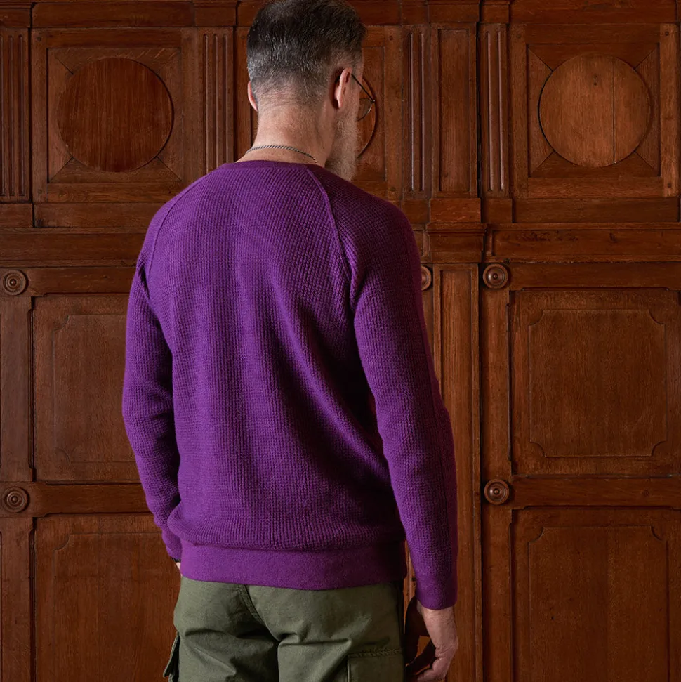 Merci - Pull en laine - Violet