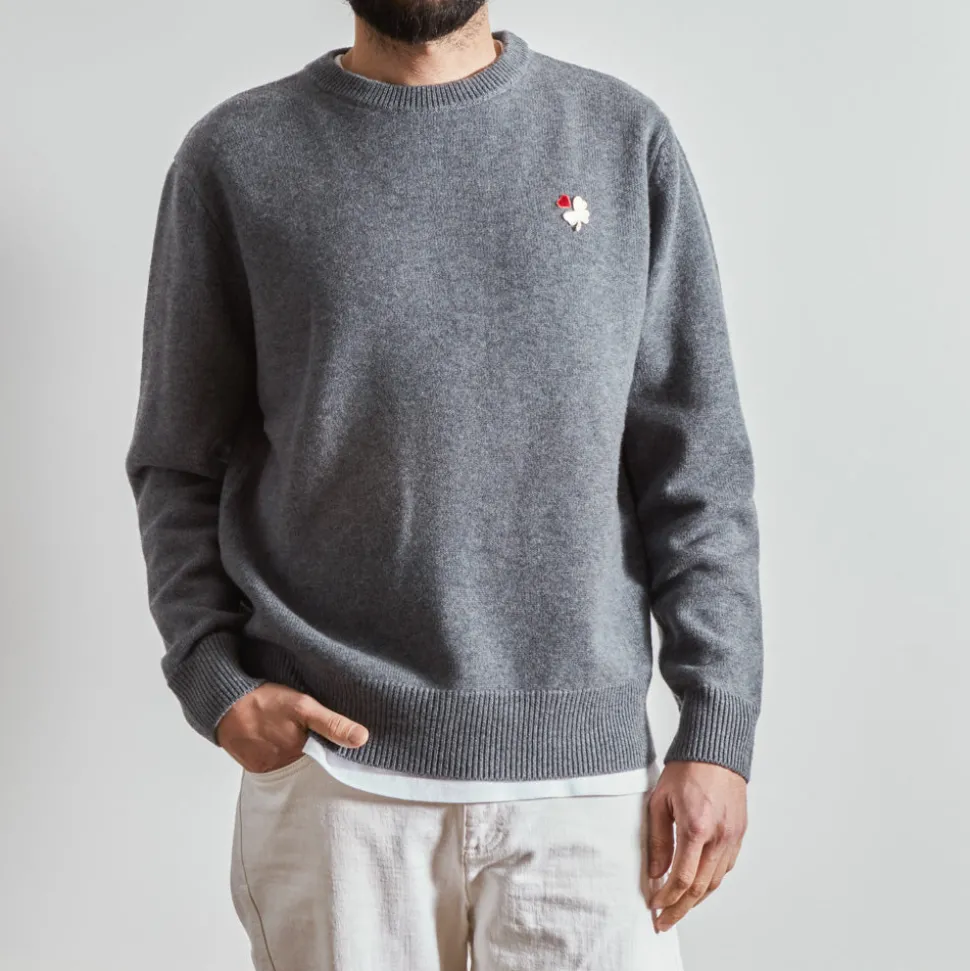 Merci - Pullover Lucky - Gris