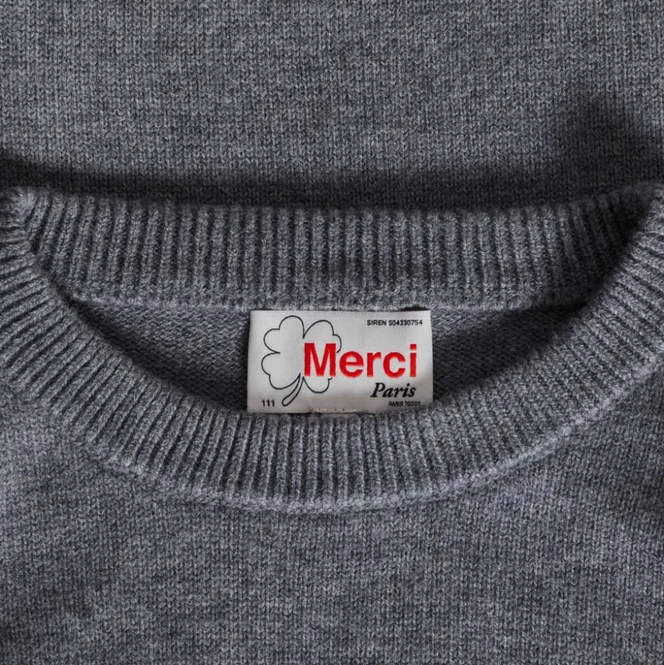 Merci - Pullover Lucky - Gris