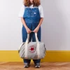 Merci - Sac Weekender 2 en canvas - Rayures Bleu