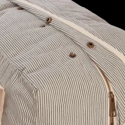 Merci - Sac Weekender 2 en canvas - Rayures Bleu