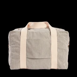 Merci - Sac Weekender 2 en canvas - Rayures Bleu