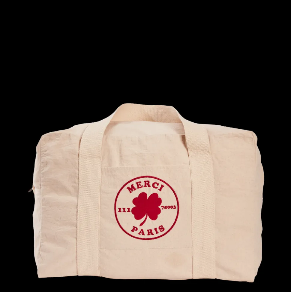 Merci - Sac Weekender 2 en canvas - Naturel