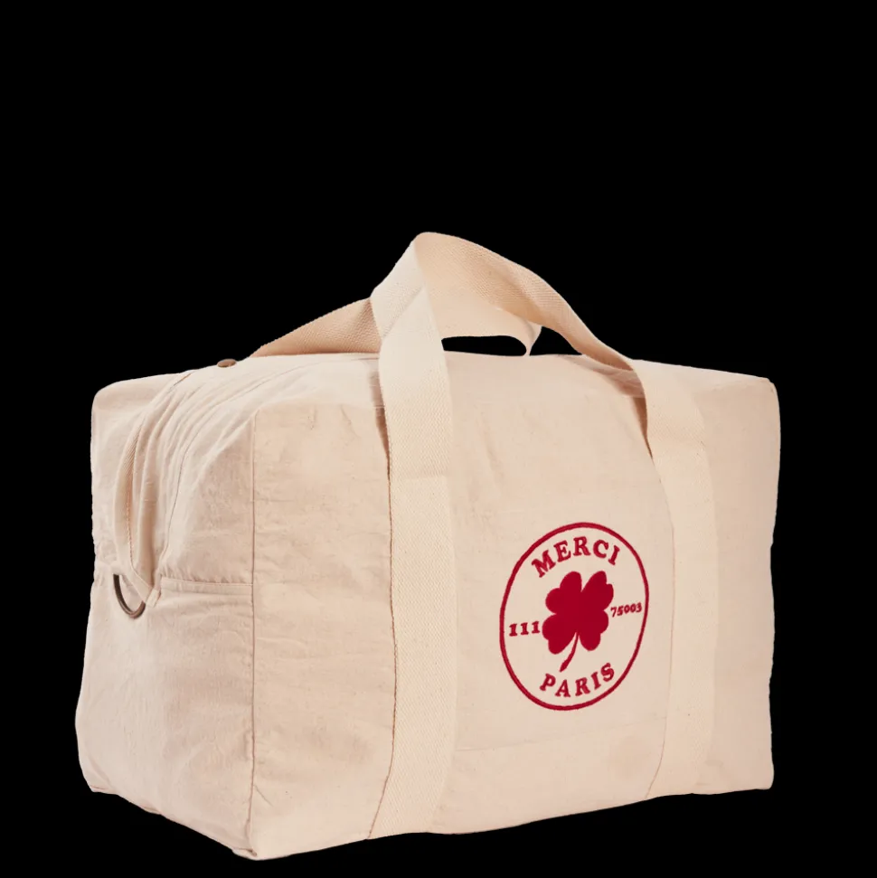 Merci - Sac Weekender 2 en canvas - Naturel