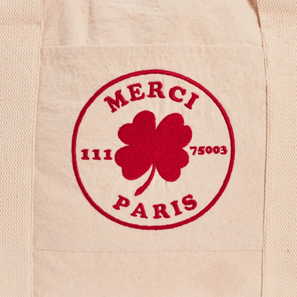 Merci - Sac Weekender 2 en canvas - Naturel
