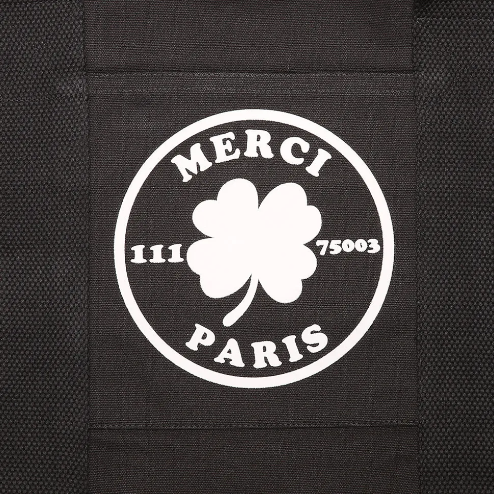 Merci - Sac Weekender en canvas - Noir