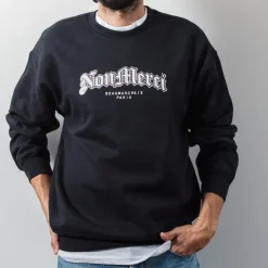 Merci - Sweat Gothique Non Merci - Noir