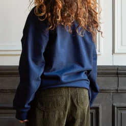Merci - Sweat unisexe Non Merci "Rive Droite" - Bleu Marine