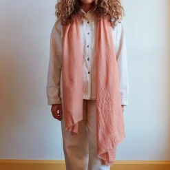 Merci - Étole en laine - Rose