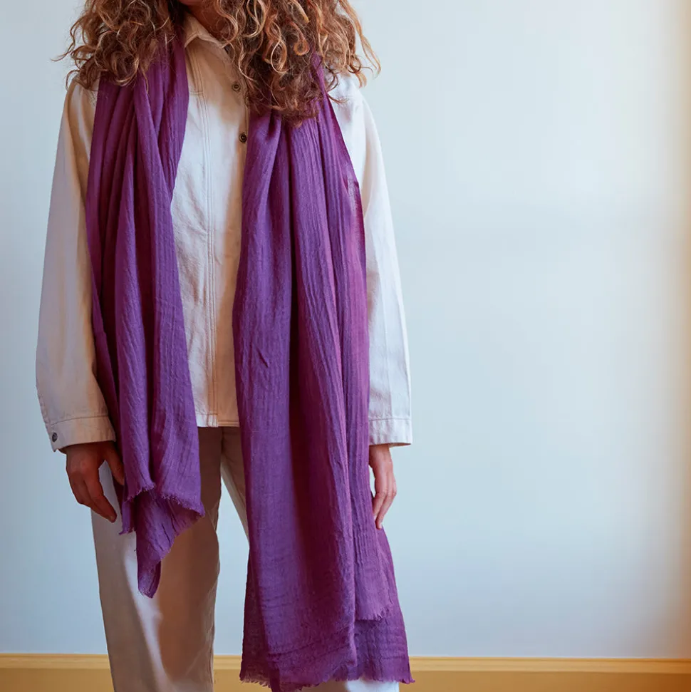 Merci - Étole en laine - Violet