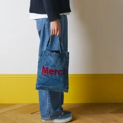 Merci - Tote Bag en coton - Denim