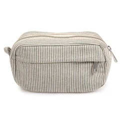 Merci - Trousse en canvas Weekender - Rayures Bleu