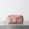 Merci - Trousse en lin lavé - Rose d'Argile