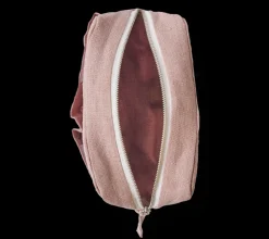 Merci - Trousse en lin lavé - Rose d'Argile