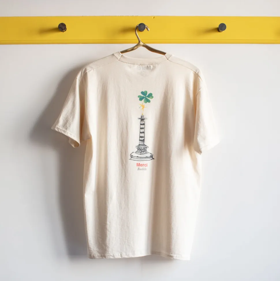 Merci - T-Shirt Bastille - Ecru