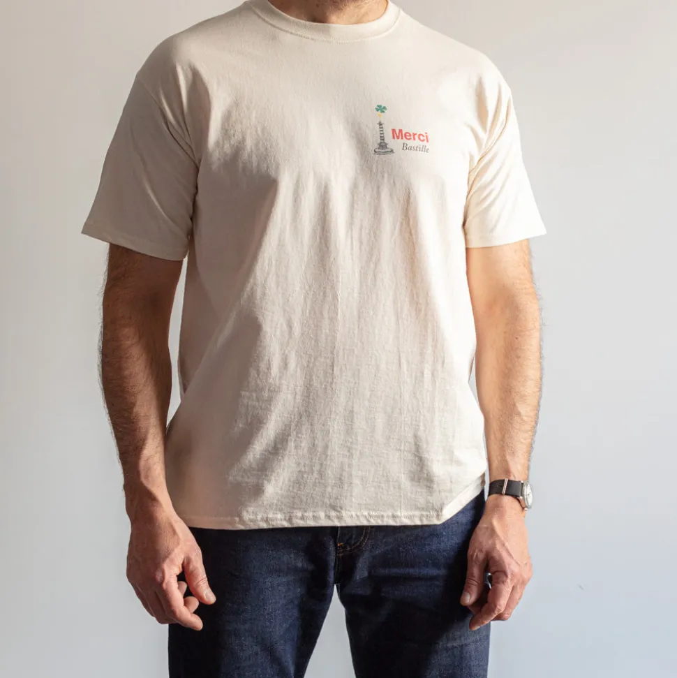 Merci - T-Shirt Bastille - Ecru