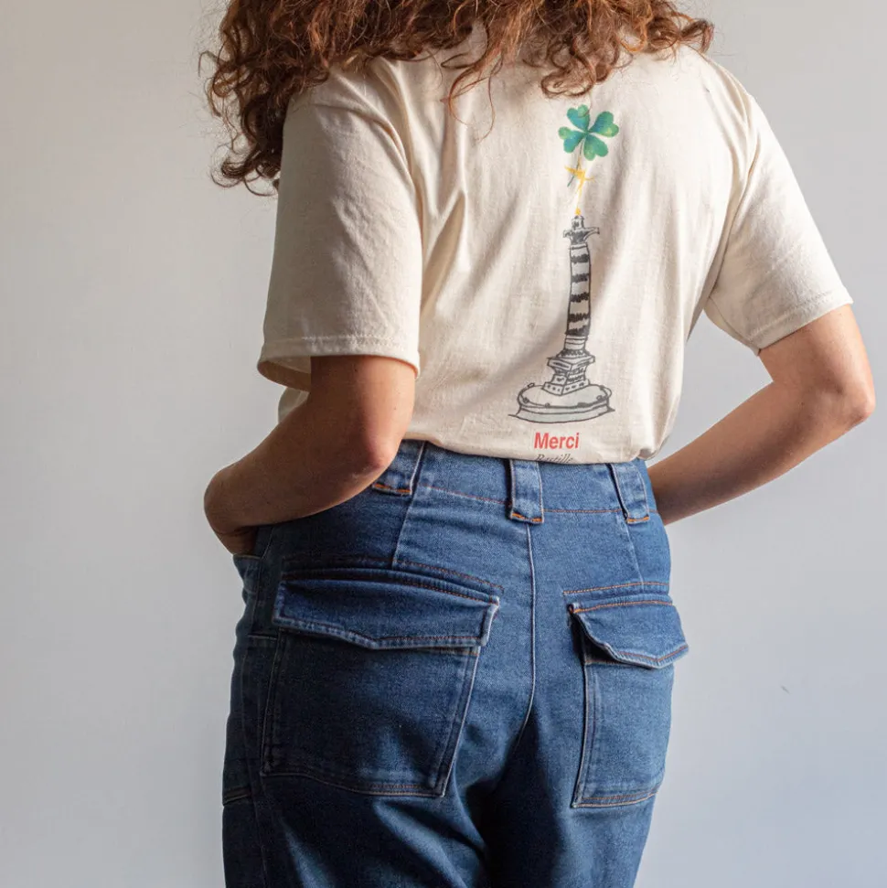 Merci - T-Shirt Bastille - Ecru