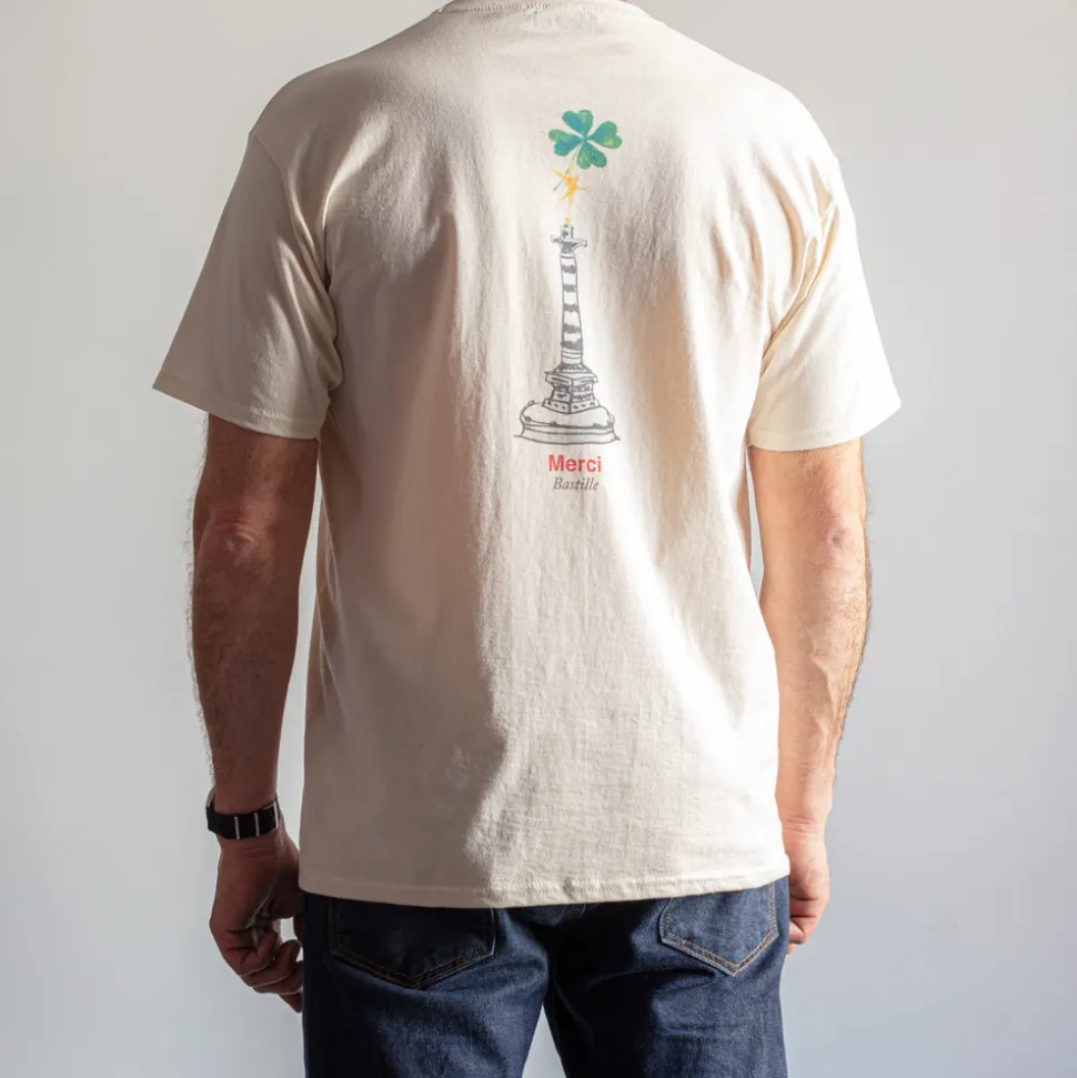Merci - T-Shirt Bastille - Ecru