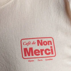 Merci - T-shirt Cafe Non Merci - Ecru