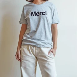 Merci - T-shirt logo Merci - Gris