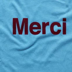 Merci - T-shirt logo Merci - Bleu