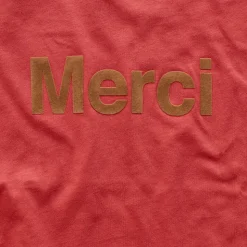 Merci - T-shirt logo Merci - Rouge