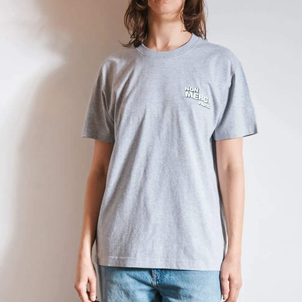 Merci - T-Shirt Non Merci - Gris