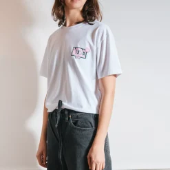 Merci - T-Shirt Non Merci College - Blanc