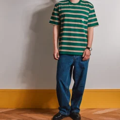 Merci - T-Shirt Vadim Stripes - Vert