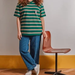 Merci - T-Shirt Vadim Stripes - Vert