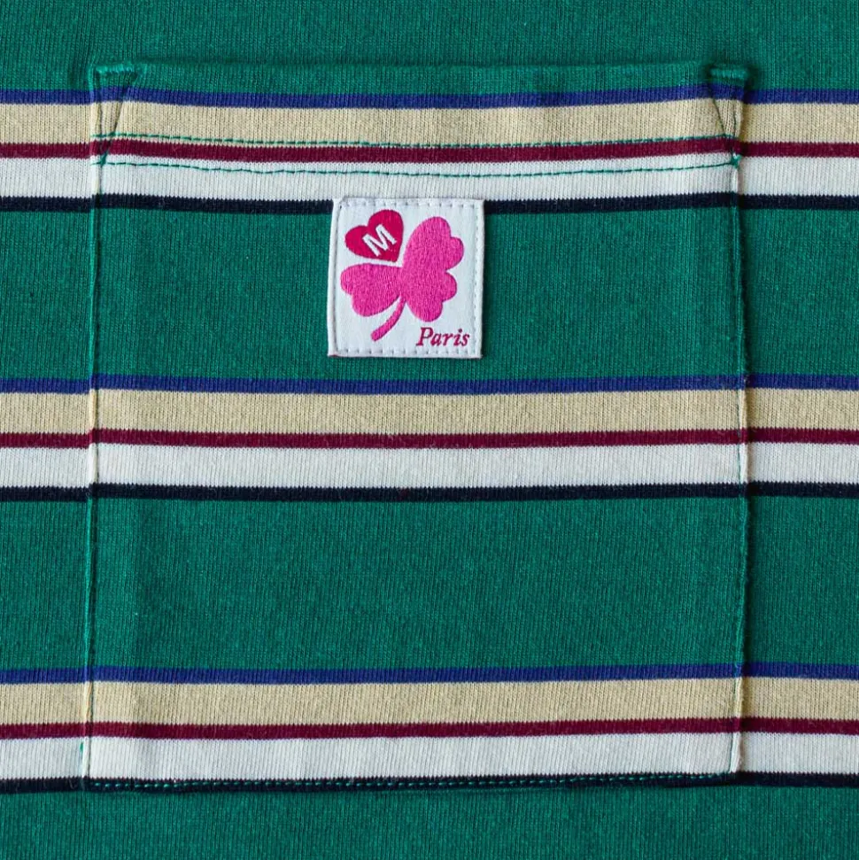 Merci - T-Shirt Vadim Stripes - Vert