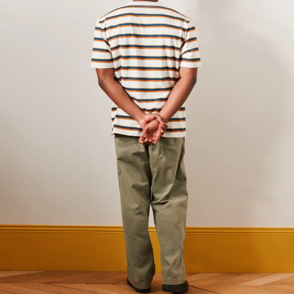 Merci - T-Shirt Vadim Stripes - Crème