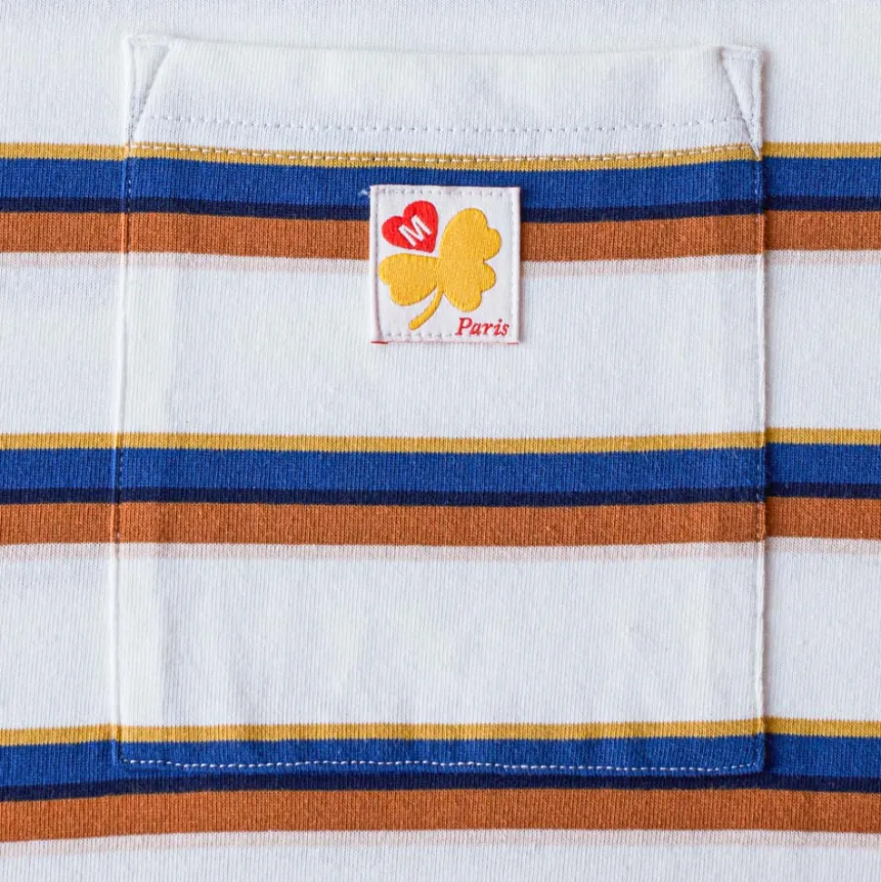Merci - T-Shirt Vadim Stripes - Crème