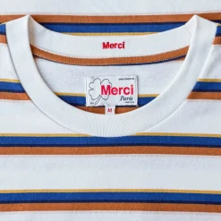 Merci - T-Shirt Vadim Stripes - Crème