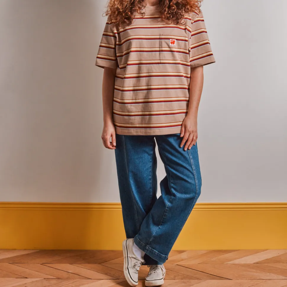 Merci - T-Shirt Vadim Stripes - Moka