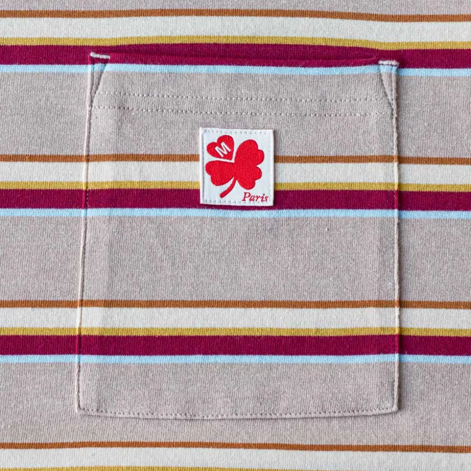 Merci - T-Shirt Vadim Stripes - Moka