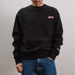 Merci x Champion - Crewneck Merci - Noir