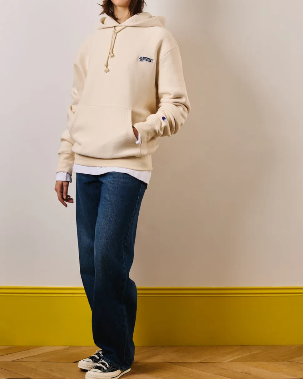 Merci x Champion - Sweat à Capuche - Beige