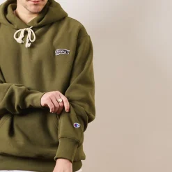 Merci x Champion - Sweat à Capuche - Olive