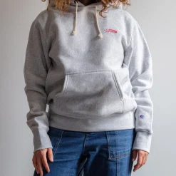 Merci x Champion - Sweat à Capuche Merci - Gris