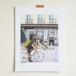 Merci x Ján Teplan - Affiche Bicycle
