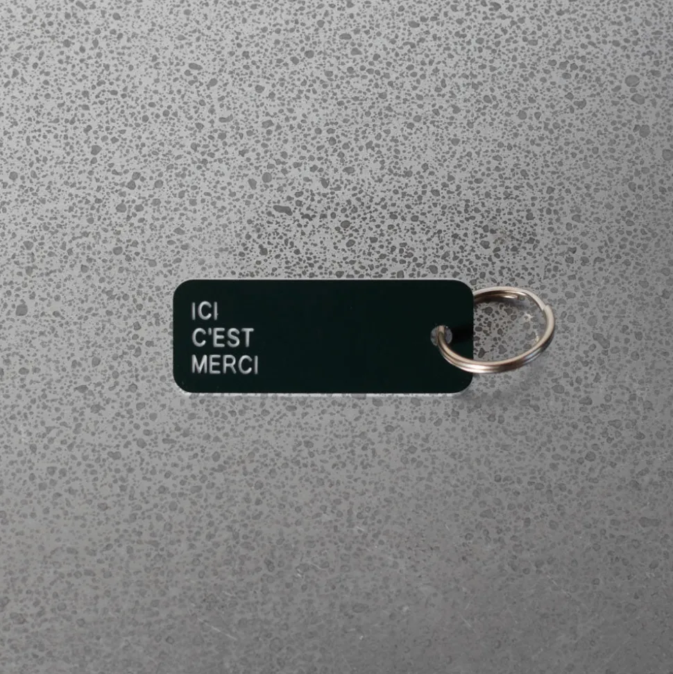 Merci x Various Keytags - Porte-clé "Ici C'est Merci" - Vert