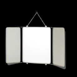 Miroir barbier 3 faces