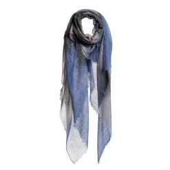 Mirror in the sky - Foulard St Tropez - Dip dye Bleu