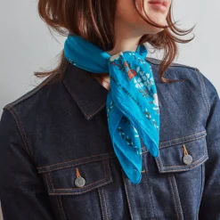 Moismont x Merci - Bandana Trèfle - Turquoise