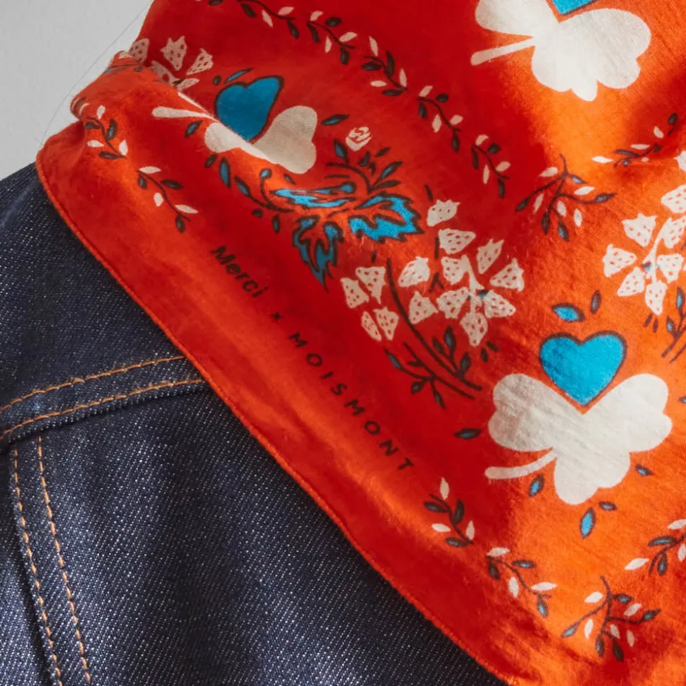 Moismont x Merci - Bandana Trèfle - Orange