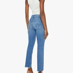 Mother - Jeans The Tomcat Ankle Fray - Bleu