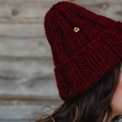 Myssy - Bonnet en Laine - Rouge