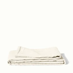 Nappe en lin lavé - Blanc Gres